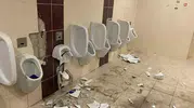Farklı mağlubiyetin faturası stadyumun tuvaletlerine kesildi