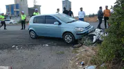 Kilis'te akşam saatlerinde korkutan kaza: İki sürücü hastanelik oldu