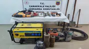 Eceabat'ta kaçak kazı hazırlığı jandarmaya takıldı
