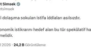 Ekonomi kulislerini hareketlendiren iddialara Bakan Şimşek'ten net yanıt