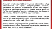 Uluslararası kamuoyunda Ailem Güvende operasyonlarına yönelik karalama kampanyasına sert yanıt