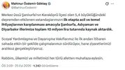 Deprem bölgesine 10 milyon liralık acil destek eli uzatıldı