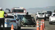 Ankara-İstanbul yolunda dehşet anları: Devrilen tanker trafiği kilitledi