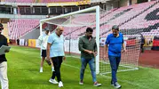 Eskişehir'de futbol heyecanı öncesi stadyumda hummalı çalışma