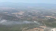 Soma'da ormanlık alanda korkutan yangın: Ekipler seferber oldu