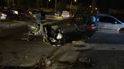 Antalya'da dehşet anları: Motoru yerinden fırlayan araç hurdaya döndü
