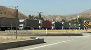 Esendere'de tır trafiği durma noktasına geldi: Sürücüler çaresiz bekleyişte
