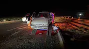 Siverek yolunda akşam saatlerinde korkutan kaza: İki kişi hastanelik oldu