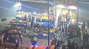 Altındağ'da manavlar birbirine girdi: Sopalı hesaplaşma kamerada