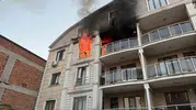 Iğdır'da alevlere ulaşamayan itfaiye ekipleri yaratıcı bir çözüm geliştirdi