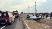 Çorlu yolunda AFAD aracından acı haber: Kaza sonrası kanalın içinde ters döndü