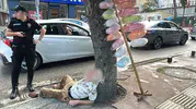 Samsun'da pamuk şeker tezgahı başında şaşkına çeviren görüntü