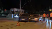 Eskişehir'de gece yarısı şiddetli çarpışma: İki araç hurdaya döndü