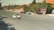 Niğde'de korku dolu anlar: Güvenlik kamerası o dehşet saniyesini kaydetti