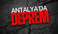 Antalya'da 4.0 Büyüklüğünde Deprem!