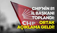 CHP il başkanları kurultay davasına nokta koydu: Gündemimiz halktır