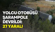 Balıkesir’de yolcu otobüsü şarampole devrildi: 27 yaralı