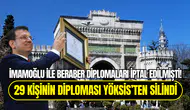 Ekrem İmamoğlu ve 28 sınıf arkadaşının diploması YÖKSİS’ten silindi