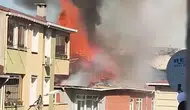 Sultanbeyli'de korku dolu anlar: Çatı katı bir anda alevlere teslim oldu