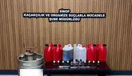 Gerze'de kaçak içki tezgahı polis baskınıyla deşifre oldu