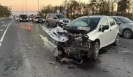 Çorlu'da akşam trafiğinde korkutan kaza: 5 kişi hastanelik oldu