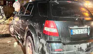 Ereğli'de akşam saatlerinde korkutan kaza: Cip duvara çarptı
