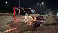 Kuzey Marmara Otoyolu'nda gece yarısı dehşeti: Kontrolden çıkan araç bariyerleri aştı
