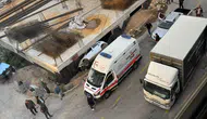 Emirdağ'da korkunç kaza: Otomobil inşaat çukuruna gömüldü