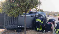 Tekirdağ'da dehşet anları: Otomobili içindeki çocukla kaçırdı, önüne gelene çarptı