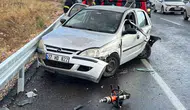 Gölbaşı yolunda saniyelerle yarışan dört araç birbirine girdi: 4 yaralı