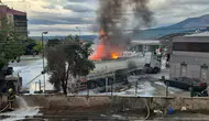 Denizli'de korku dolu anlar: Akaryakıt istasyonunda patlama sonrası alevler yükseldi