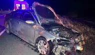 Kastamonu kara yolunda gece yarısı dehşeti: Sürüye çarpan araçta can pazarı