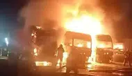 Beylikdüzü'nde gece yarısı dehşeti: Tır garajını ateşe verip kaçtılar