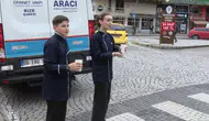 Rize sokaklarında öğrencilerden sıcak çorba ikramı