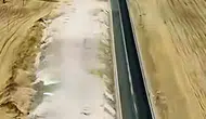Araban Besni yolunda bitmeyen çalışma sürücüleri isyan ettirdi
