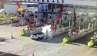Malkara gişelerinde beton bariyere çarpan otomobil can aldı
