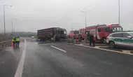 Çekmeköy yolunda kaza yapan tır küle döndü