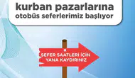 Kayseri'de kurban pazarına gitmek isteyenlere özel ulaşım kolaylığı