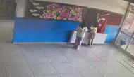 Amasyalı öğrencilerin bayrak hassasiyeti kameraya yansıdı