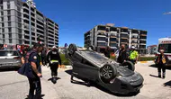 Elazığ trafiğinde şiddetli kaza İki otomobil çarpıştı
