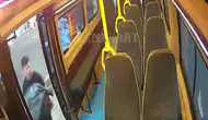 Adana'da hırsızın kaskı çıkarınca başı yandı
