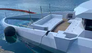 Sinop limanında 2 milyarlık lüks yat sulara gömüldü