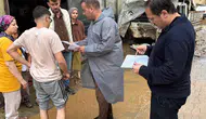 Köşk esnafı selin izlerini silmeye çalışıyor