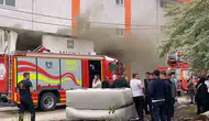 İnegöl’de mobilya atölyesinde yangın paniği