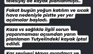 Uludağ’da sezonun son kayak fırsatı güvenlik gerekçesiyle bitti