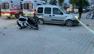 İnegöl yolunda motosiklet kazası 2 genç yaralandı