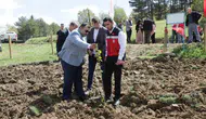 Kütahya’da boş hazine arazisi kiraz bahçesine dönüştü