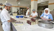 Safranbolu bayram hazırlığında lokum tezgahlarını doldurdu