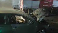 Bilecik yolunda otomobil alev topuna döndü