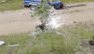 Hizan’da feci çarpışma Tarım aracı şarampole uçtu